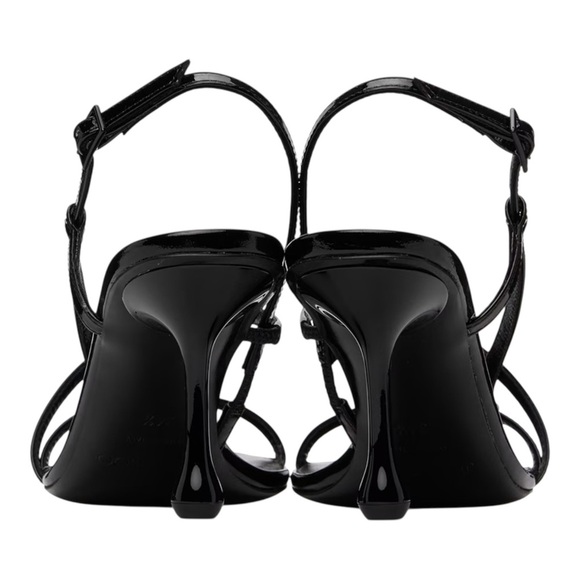 Jimmy Choo Black Etana 80 Leather Heels - Picture 2 of 6